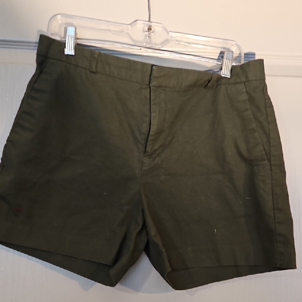 Banana Republic Dark Green Men's Flat Front Shorts